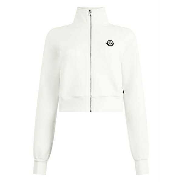 フィリップ飾り気の無い レディース 編み物\u0026スウェーター アウター Zipped sweatshirt White