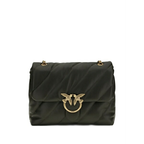 ピンコ レディース ショルダーバッグ 御徒面子 Love quilted shoulder bag Green