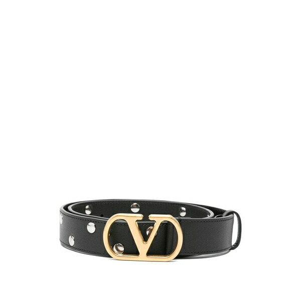 ヴァレンティノ ガラヴァーニ レディース 三尺帯 付属物 Vlogo signature leather belt Black