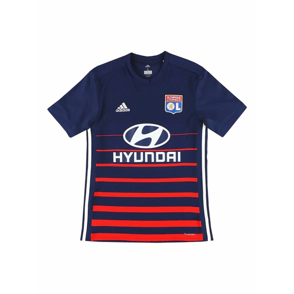 アディダス メンズ Tシャツ トップス Olympique lyonnais away replica jersey Blue|asty