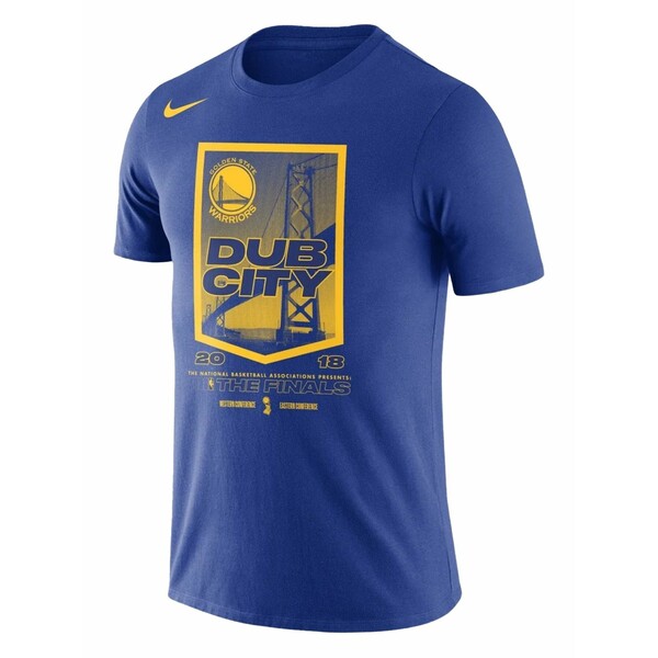 ナイキ メンズ Tシャツ トップス Nba gs warriors 2018 nba finals bound city dna t-shirt Blue