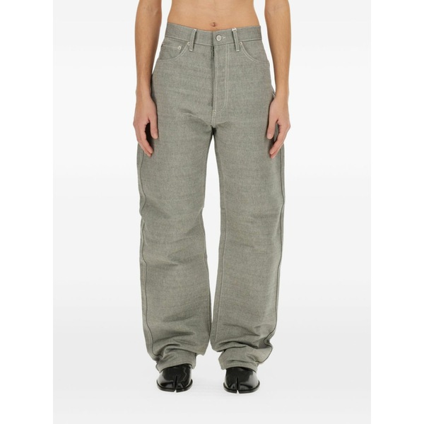 マルタンマルジェラ メンズ デニムパンツ ボトムス High-rise straight jeans Neutrals｜asty