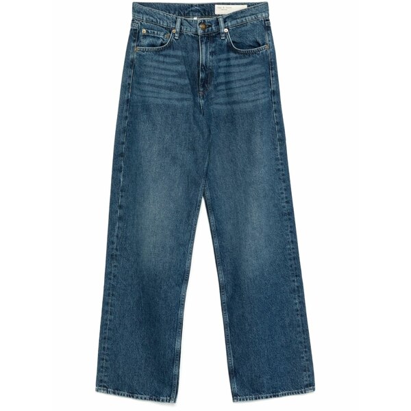 ラグアンドボーン レディース デニムパンツ ボトムス Shea high-wise straight-leg jeans Blue｜asty