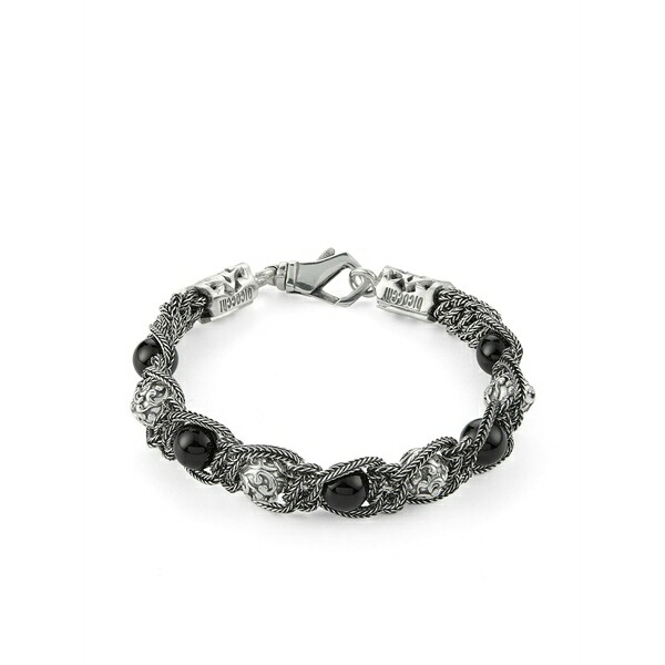 エマニュエレ ビコッキ メンズ ブレスレット・バングル・アンクレット 佩び物 Arabesque shamballa silver bracelet Silver