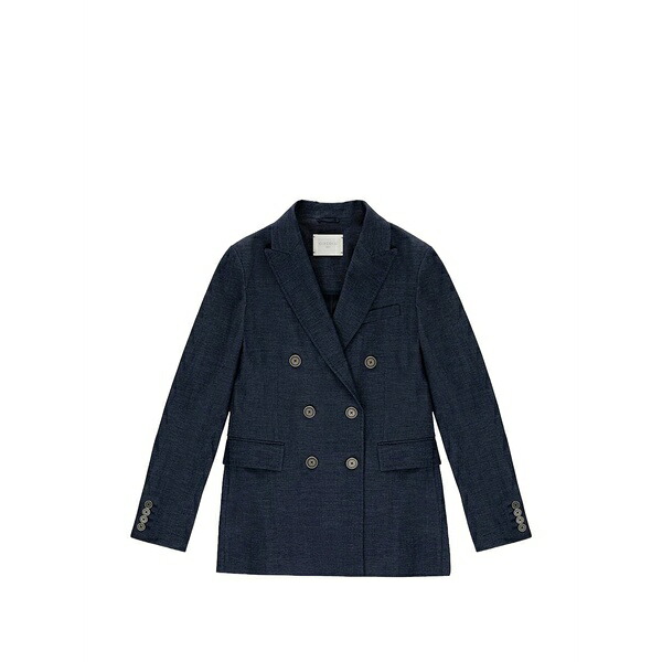 チルコロ1901 レディース ジャケット＆ブルゾン アウター Double-breasted blazer Blue｜asty