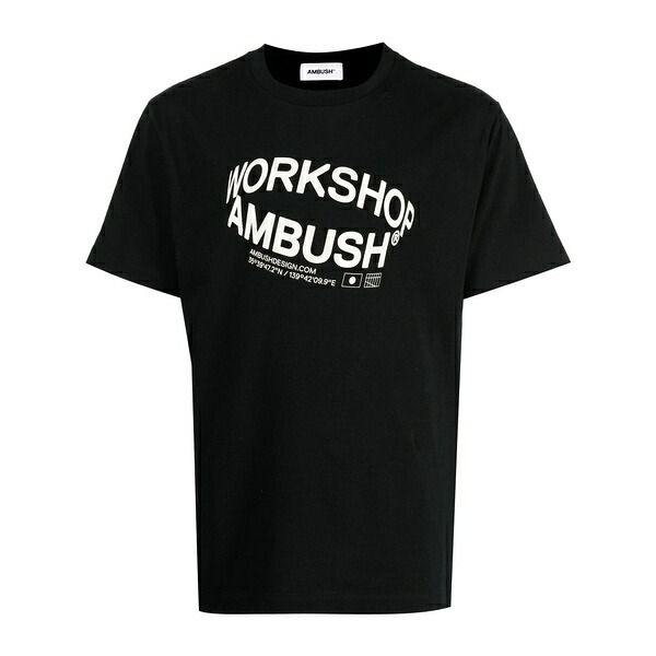 アンブッシュ メンズ プルオーバー トップス Revolve logo-print t-shirt Black