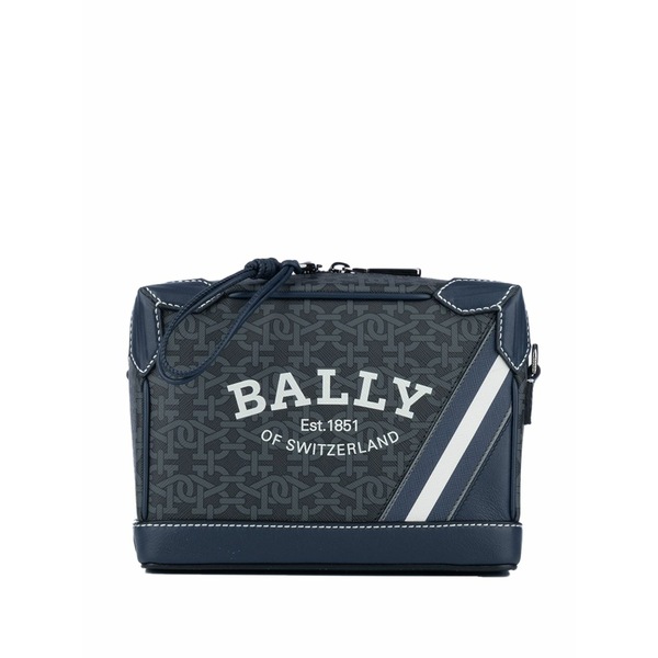 バリー メンズ ショルダーバッグ 御徒面子 Leather shoulder bag Blue