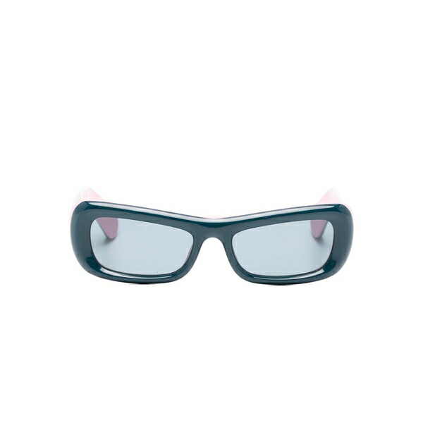 バロウ メンズ サングラス・アイウェア アクセサリー Square-frame sunglasses Blue｜asty