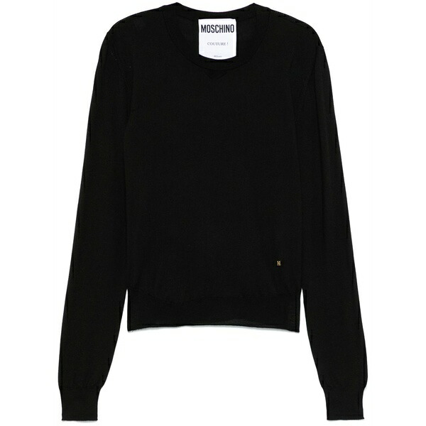 モスキーノ レディース 編み物\u0026スウェーター アウター Fine-knit sweater   Black