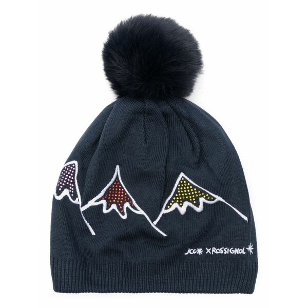 ロシニョール レディース 鳥打ち帽 付属物 X jcc crystal-embellished beanie hat Blue