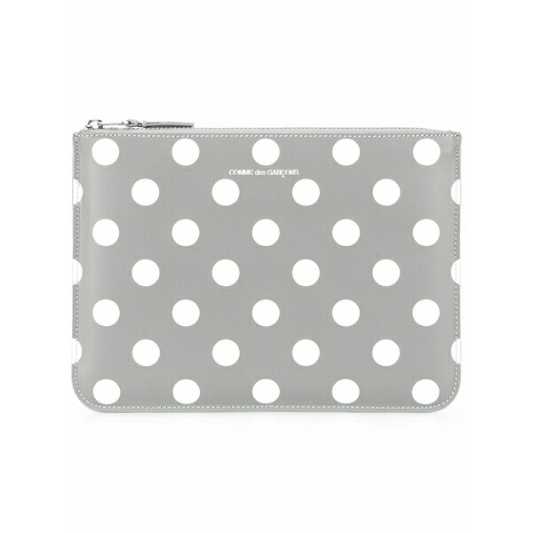 コムデギャルソン レディース 紙入れ 付属品 Polka dot coin purse Grey