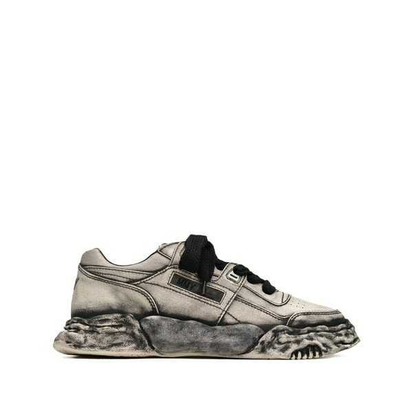 ミハラヤスヒロ メンズ スニーカー シューズ Leather sneakers  Black