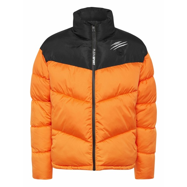 飾り気の無い運動競技 メンズ 上衣＆上衣 アウター Colour-block chevron padded jacket Orange