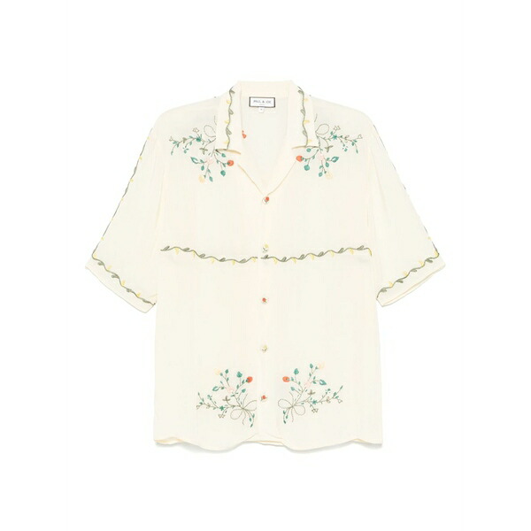 ポール＆ジョー メンズ シャツ トップス Florette shirt Yellow｜asty