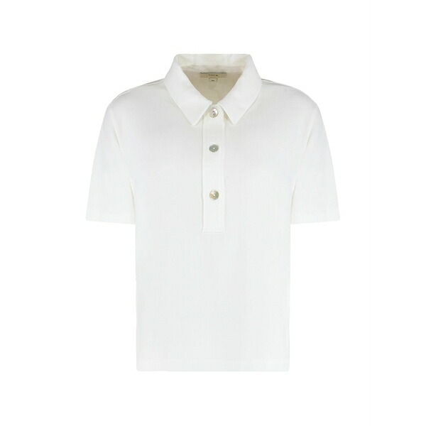 ヴィンス レディース スポーツシャツ トップス Buttoned polo top White