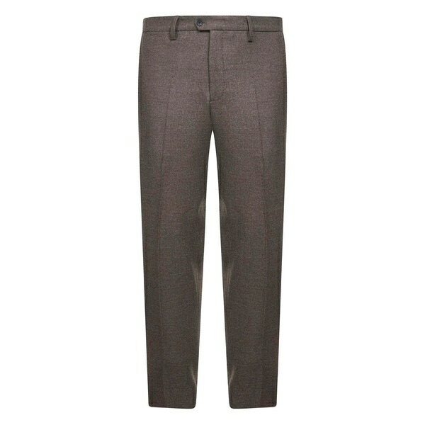 ディーフォーポイントゼロ メンズ カジュアルパンツ ボトムス Pressed-crease trousers Brown|asty