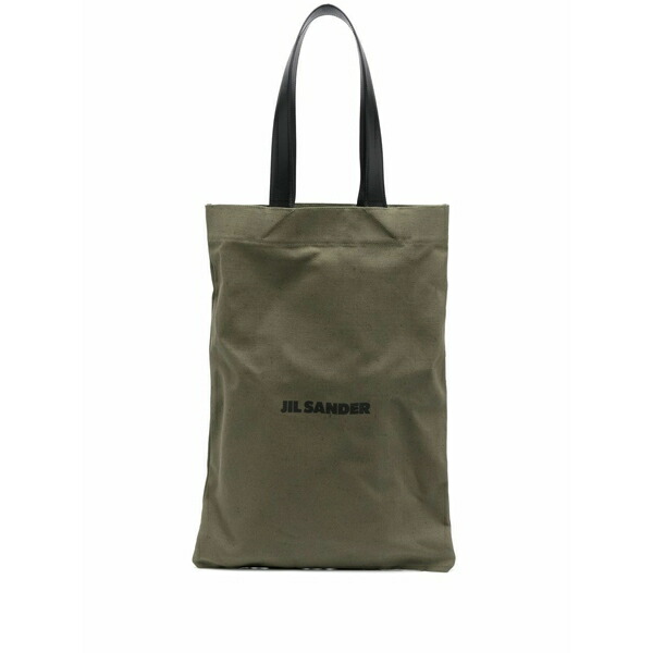 ジル・サンダー レディース トートバッグ バッグ Logo-print tote bag Green