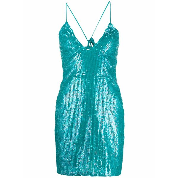 パロッシュ レディース ワンピース トップス Gleam sequinned mini dress Blue｜asty