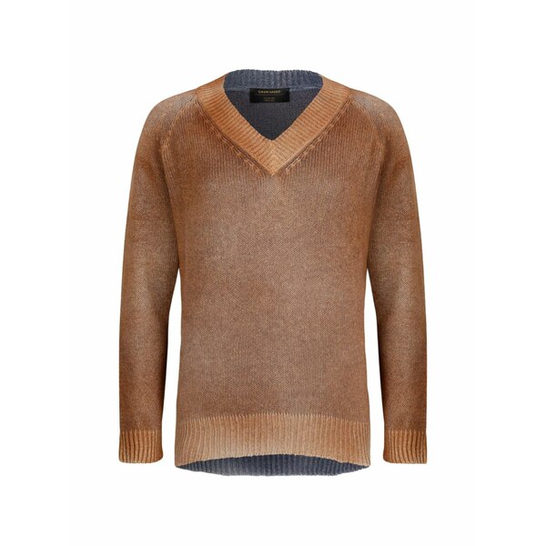 グランサッソ レディース 編み物\u0026スウェーター アウター V-neck sweater  Neutrals
