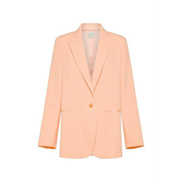 フォルテ フォルテ レディース 上衣＆上衣 アウター Peaked lapel jacket Orange