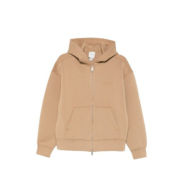カルバンクライン メンズ パーカー・スウェットシャツ アウター Spacer zip-up hoodie Neutrals