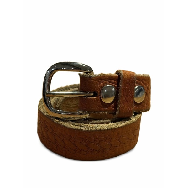 フォルテラ レディース 三尺帯 付属物 Textured leather belt Brown