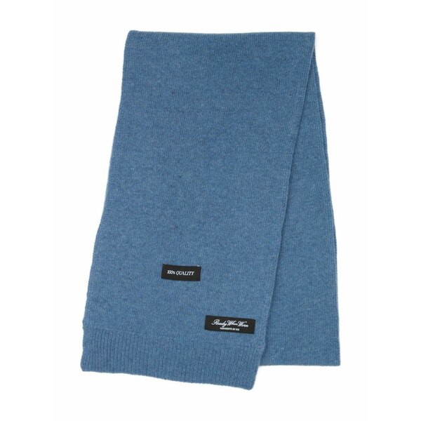 マルタンマルジェラ メンズ えり巻き・袈裟・えり巻き 付属物 Logo-patch scarf Blue