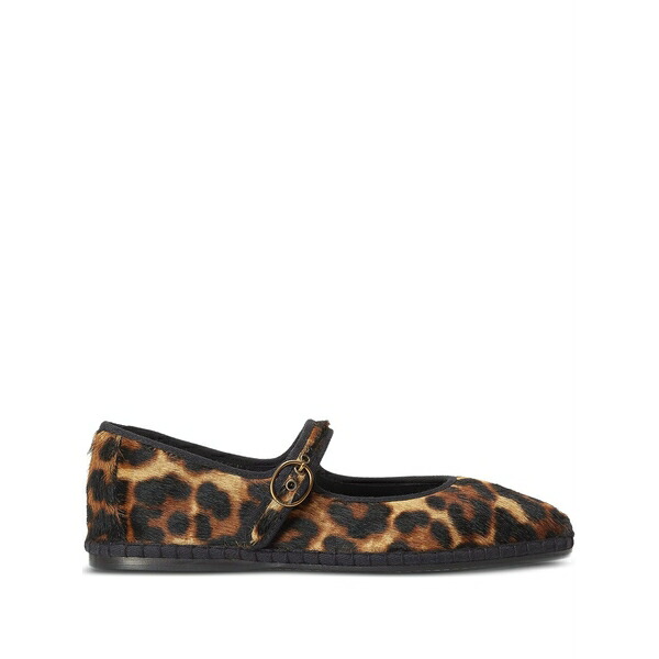 ラルフローレン レディース サンダル シューズ Leopard-print ballet flats Brown|asty