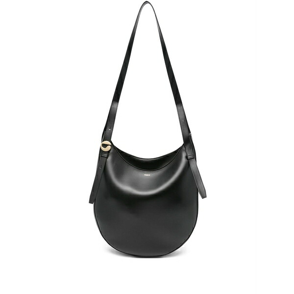 コペルニ レディース ショルダーバッグ 御徒面子 Leather shoulder bag Black