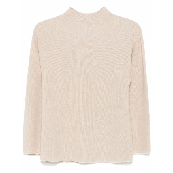 ル トリコット ペルー共和国ジャ レディース 編み物\u0026スウェーター アウター Fine-ribbed sweater Neutrals