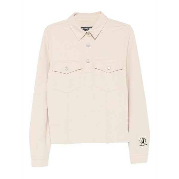 アイスバーグレタス レディース スポーツシャツ トップス Flap-pocket polo shirt Neutrals
