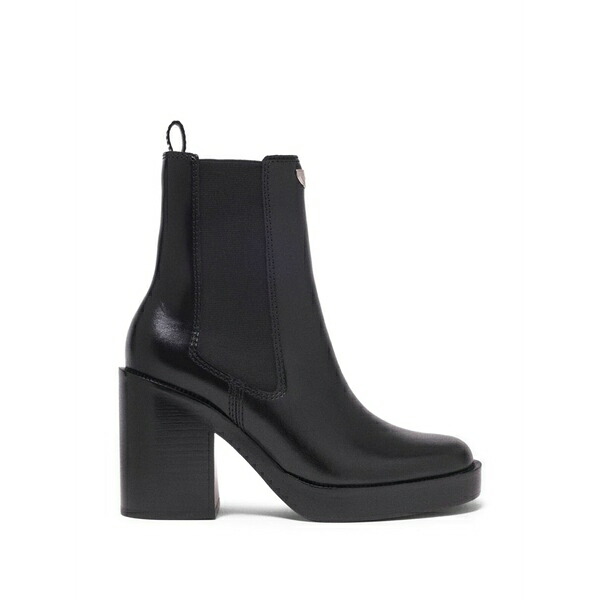 マージュ レディース ブーツ シューズ Leather chelsea boots Black