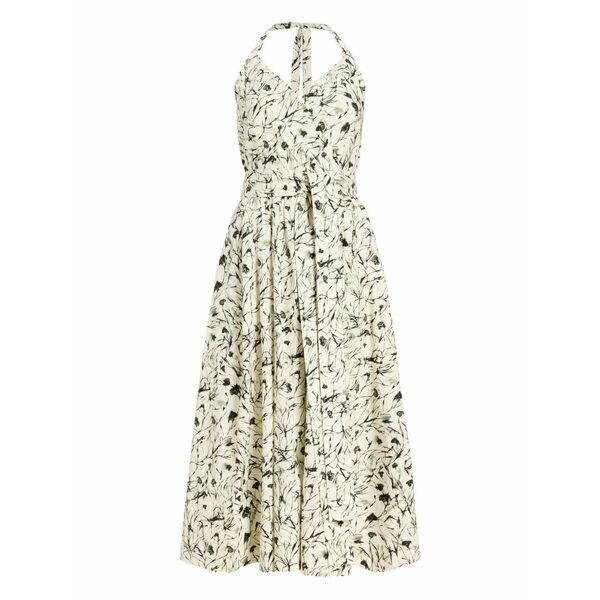 プロエンザ スクーラー ホワイト レーベル レディース ワンピース トップス Floral-print halterneck midi dress Yellow|asty