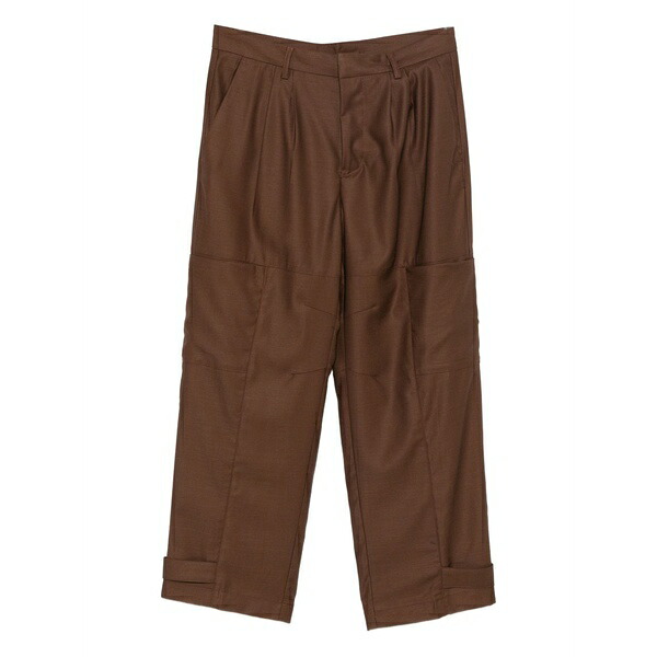 コスチュームメイン メンズ カジュアルパンツ ボトムス Panelled trousers Brown｜asty
