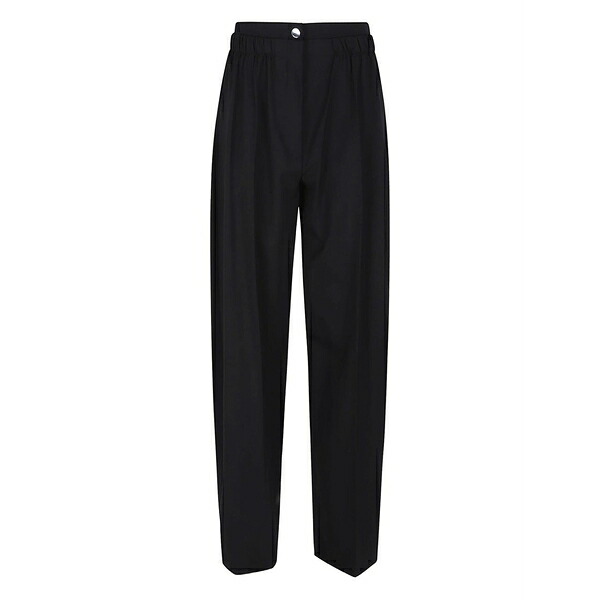 スポーツマックス レディース カジュアルパンツ ボトムス Elastic-waist trousers Black|asty