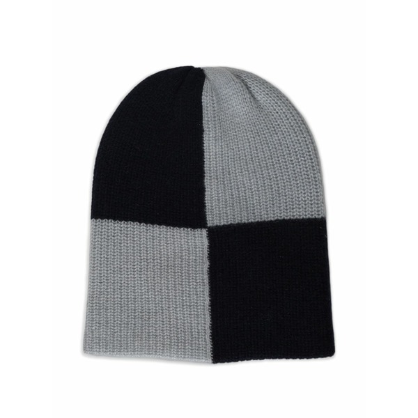 ザ・エルダー・ステーツマン メンズ かぶり笠 佩び物 Checked watchman beanie hat Black