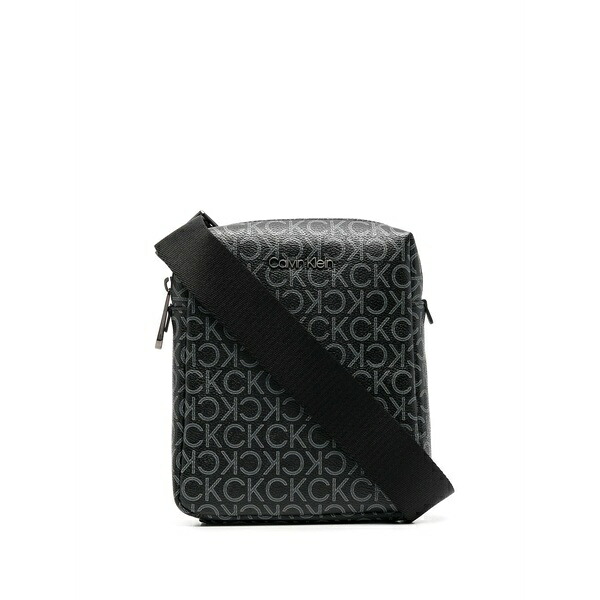 カルバンクライン メンズ ショルダーバッグ バッグ Must reporter monogram message bag Black｜asty