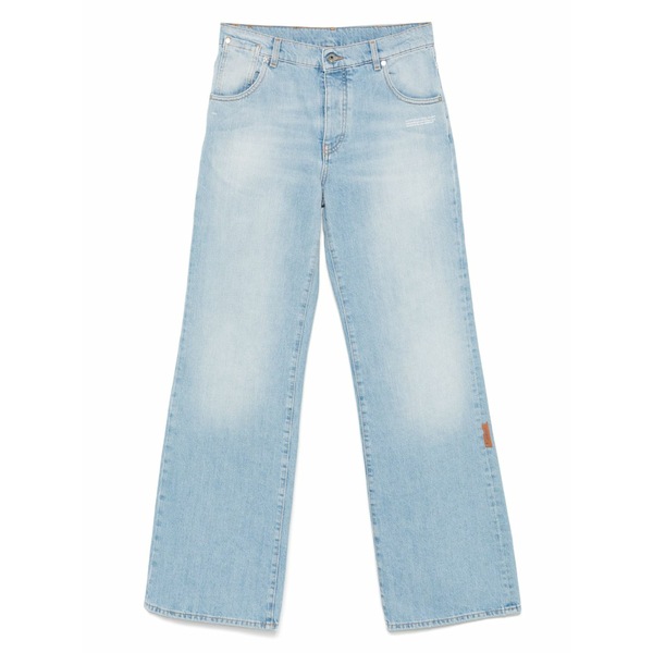 オフホワイト レディース デニムパンツ ボトムス Wide-leg jeans Blue｜asty