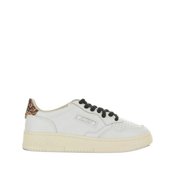 オートリー レディース スニーカー シューズ Medalist leopard sneakers White