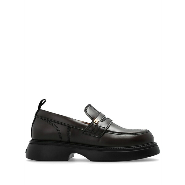ガニー レディース スリッポン・ローファー シューズ Logo-plaque loafers  Brown