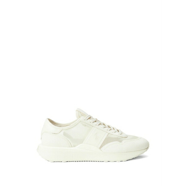 ラルフローレン レディース スニーカー シューズ Train 89 tonal stripes sneakers White