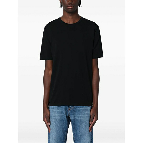 ロベルトコリーナ メンズ Tシャツ トップス Cotton t-shirt Black｜asty