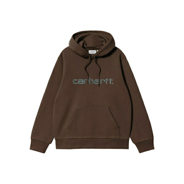 鉄道車両ハート型 メンズ パーカー・スウェットシャツ アウター Logo-embroidered hoodie Brown