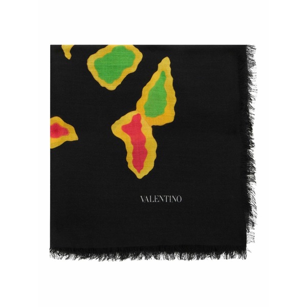 ヴァレンティノ ガラヴァーニ レディース えり巻き・袈裟・えり巻き 付属物 Fringe-detail scarf  Black