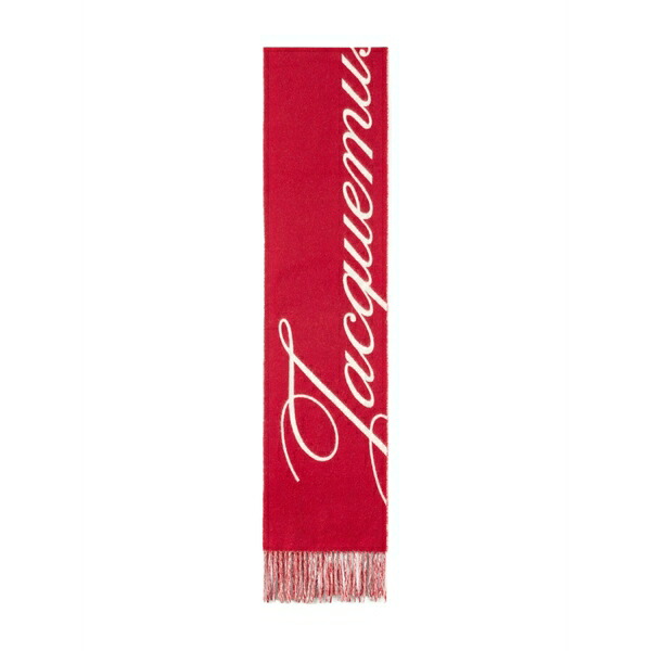 ジャクエムス メンズ えり巻き・袈裟・えり巻き 付属物 Atelier fringed scarf Red