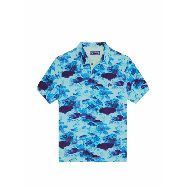 ヴィルブレクイン メンズ ポロシャツ トップス Coral reef terry polo shirt Blue｜asty