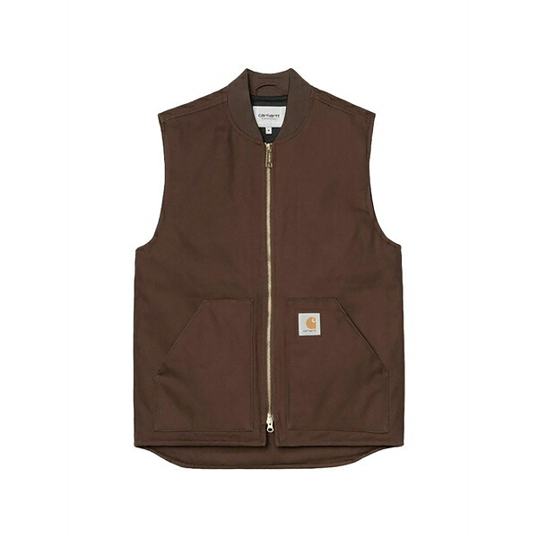 カーハート メンズ ジャケット＆ブルゾン アウター Zip classic vest Brown｜asty