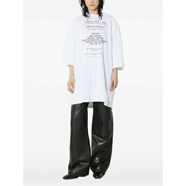 フィオルッチ メンズ Tシャツ トップス Text-print t-shirt White｜asty