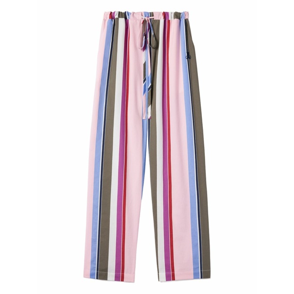 ラ・ダブル・ジェイ レディース カジュアルパンツ ボトムス Stripe drawstring trousers Pink|asty