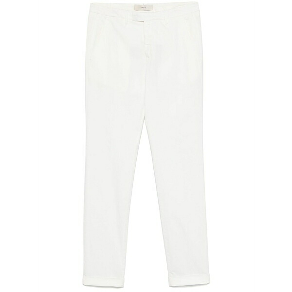 ブリリア 1949 メンズ カジュアルパンツ ボトムス Tapered chinos White｜asty